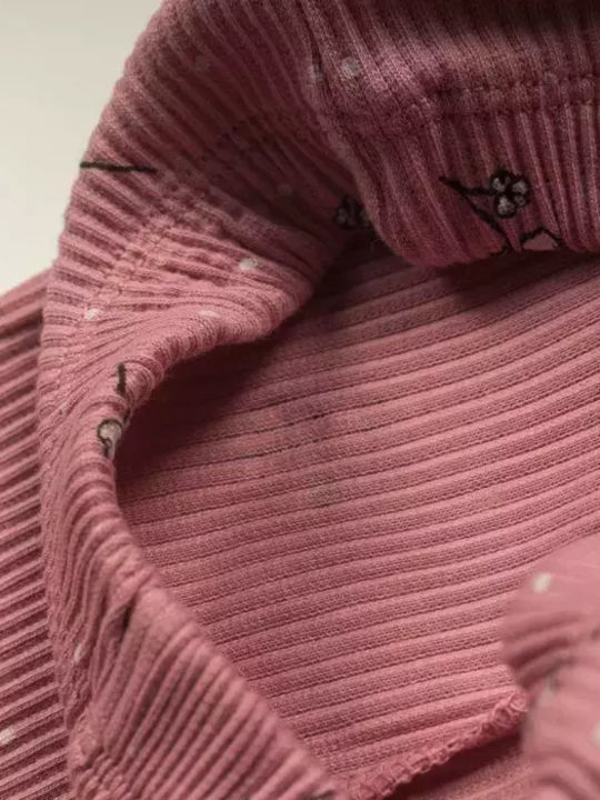 Set pentru copii cu colanți Iarnă 3buc Pink