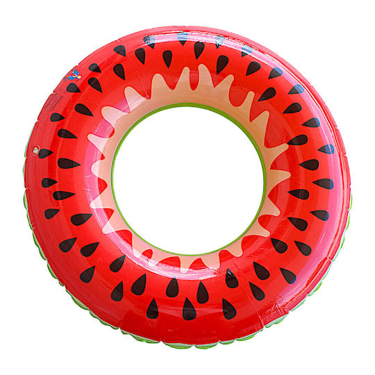 Swim Ring Shape Watermelon Design 90cm 4pcs