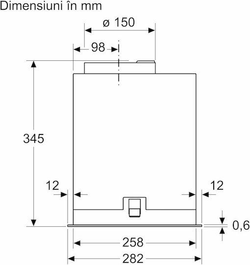 Bosch Ventilation Mechanism 86cm Gray
