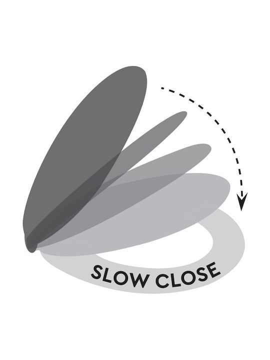 ΕΒΙΟΠ Καπάκι Λεκάνης Soft Close από Βακελίτη Λευκό