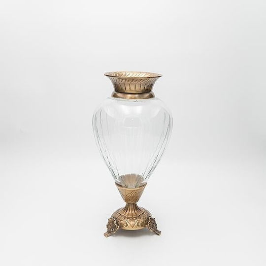 Decorative Vase Transparent 17x17x33cm