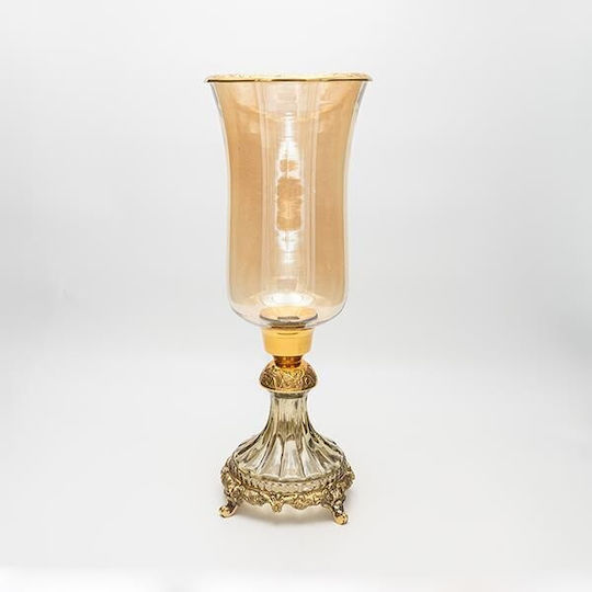 Eurolamp Βάζο Γυάλινο Χρυσό Φ17xΥ38cm