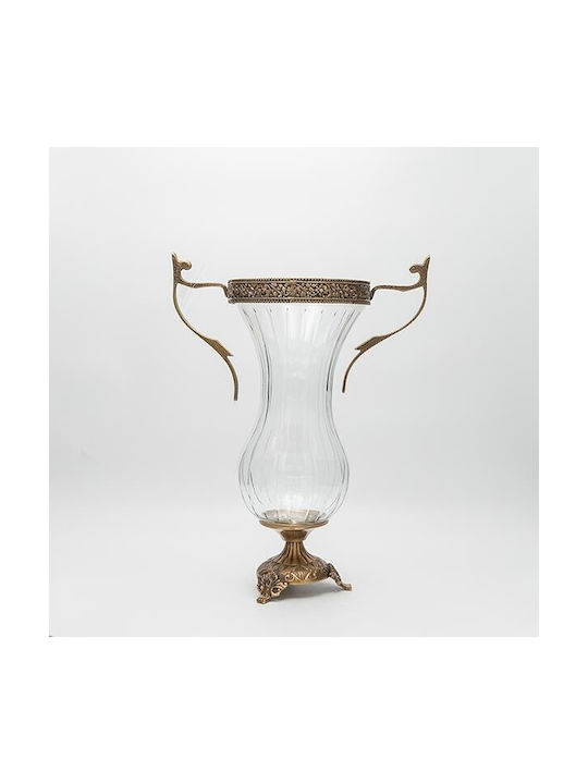 Decorative Vase Transparent 27x16x38cm
