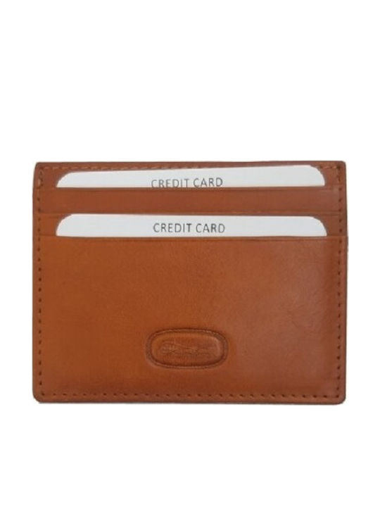 Leather Men's Wallet Cards Tabac Brown