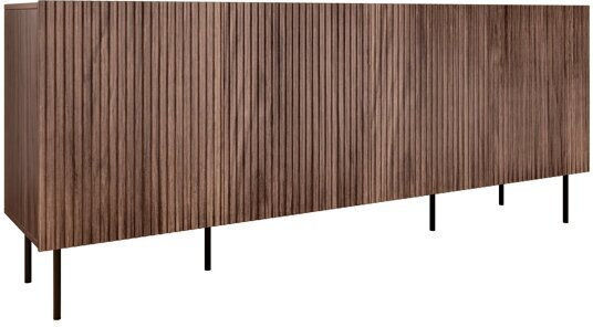 Bufet Dortivu 101 din Lemn & Metal Walnut, Black 201x42x81cm