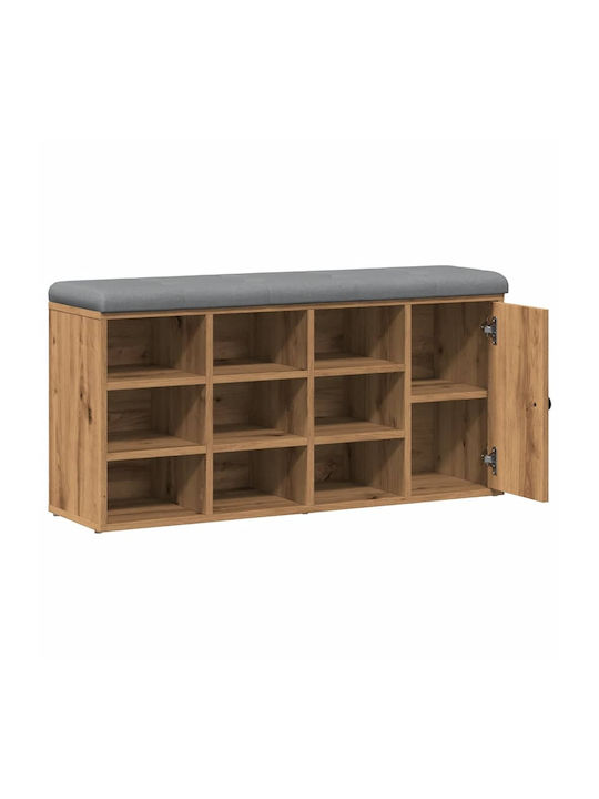 Entry Furniture with Shoe Rack Coffee 102x32x50cm
