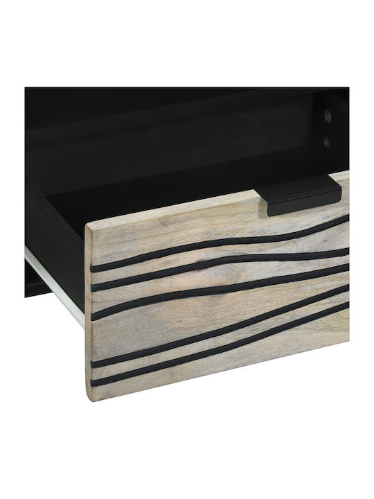 Kleiderschrank Büro Λευκό Και Μαύρο 105x33.5x46cm