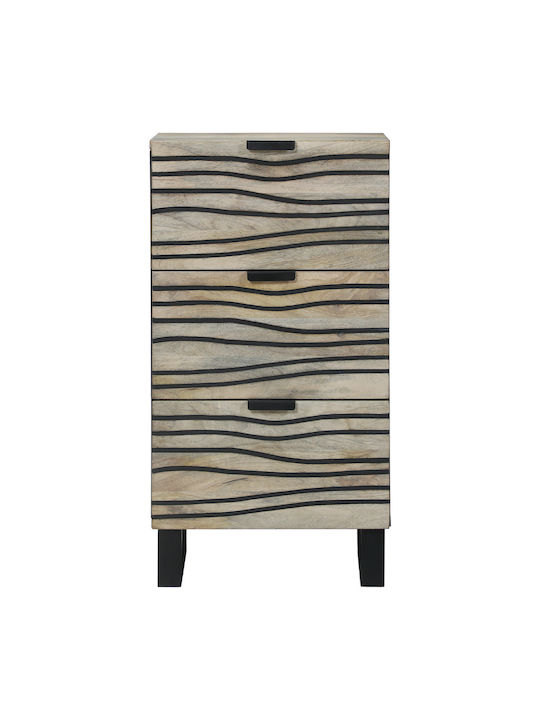 Kleiderschrank Büro Λευκό Και Μαύρο 40x33.5x75cm