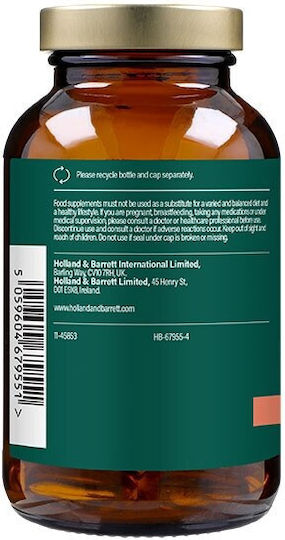 Holland & Barrett High Strength Cold Pressed Evening Primrose Oil 1500mg 60 Capsules