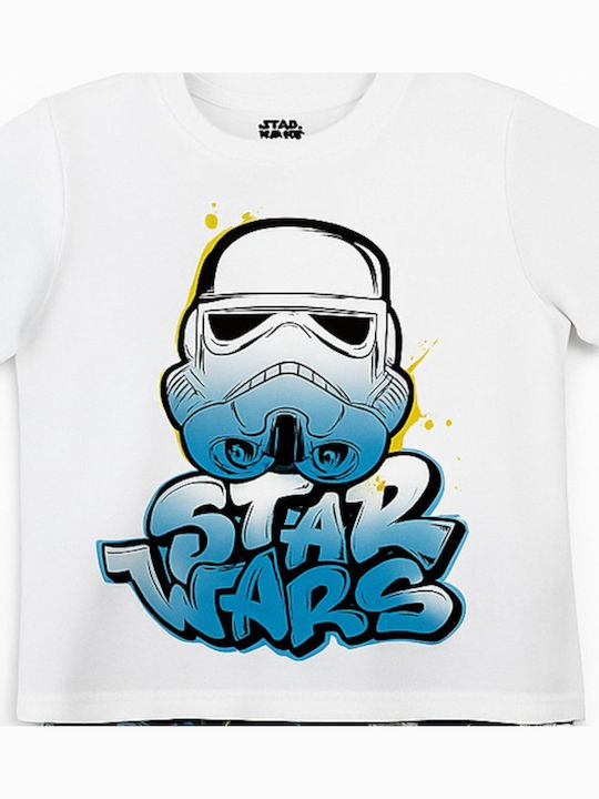 Disney Παιδική Πιτζάμα Καλοκαιρινή Βαμβακερή Star Wars
