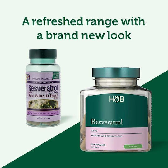 Holland & Barrett Resveratrol 225mg 60 capace