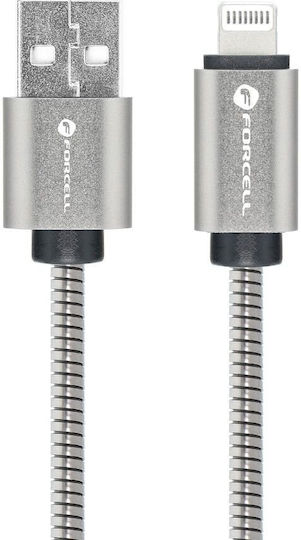 Forcell USB-A to Lightning Cable 12W Γκρι 1m FOCB-274497