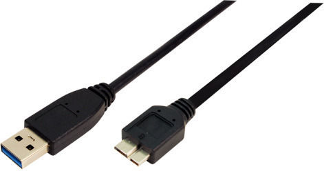 LogiLink Regular USB 3.0 to micro USB Cable Μαύρο 3m (CU0028)