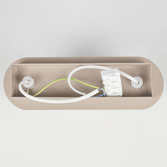 Eko Light Doppel Spot mit Fassung GU10 in Braun Farbe
