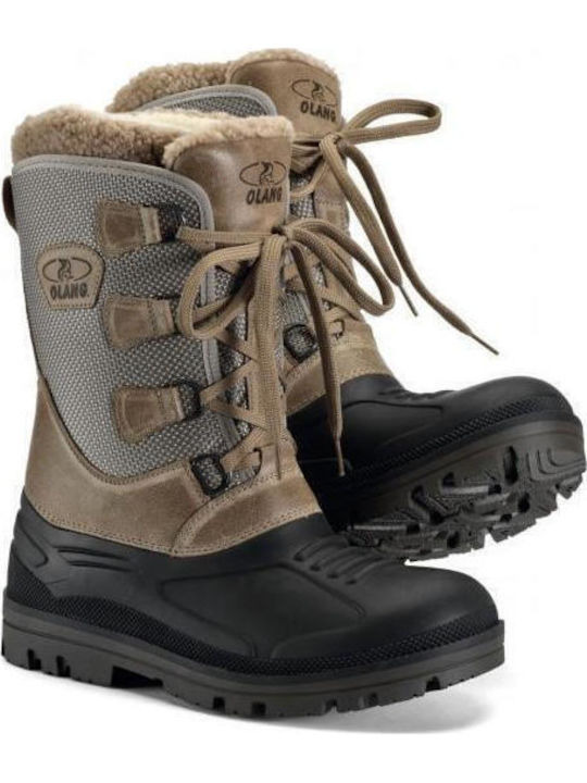 Olang Overland 838 Wasserdichte Jagdgummistiefel in Beige Farbe Toro
