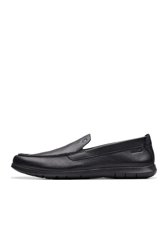 Step Men's Leather Moccasins Black