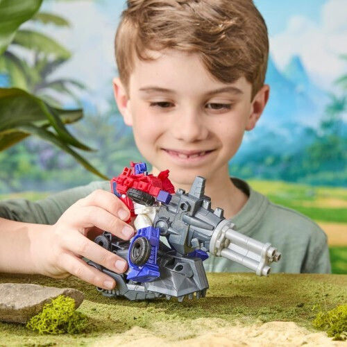 Action Figure Changes to Dino: Cyberworld Transformers Chomp & Battle Grimlock for 6+ years old Years 22.5cm.