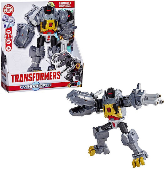 Action Figure Changes to Dino: Cyberworld Transformers Chomp & Battle Grimlock for 6+ years old Years 22.5cm.