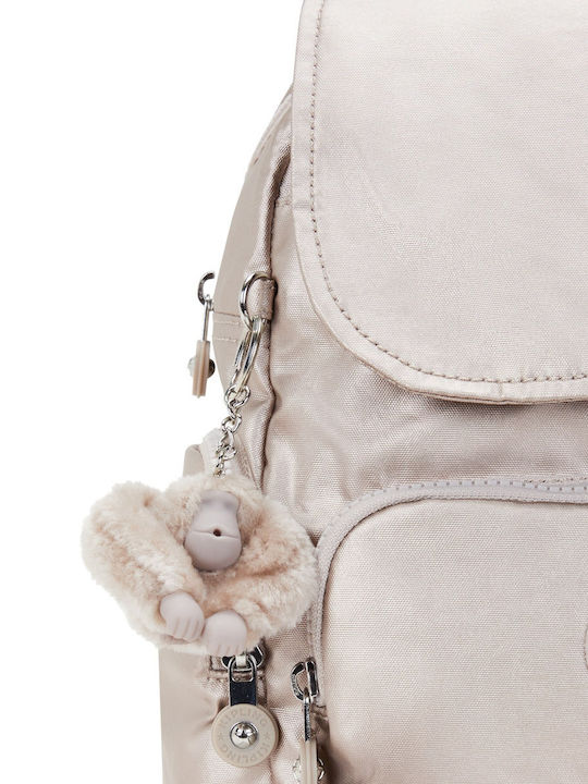 Kipling City Zip Ασημί