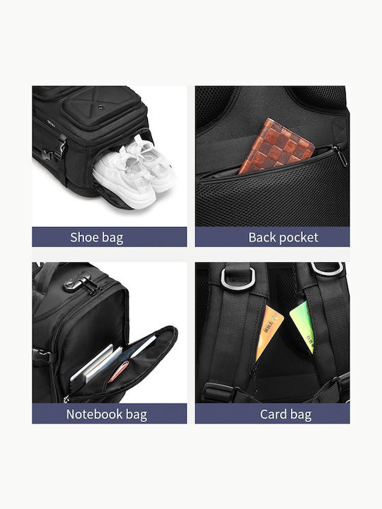 Ozuko Backpack Αδιάβροχο 26lt Μαύρο