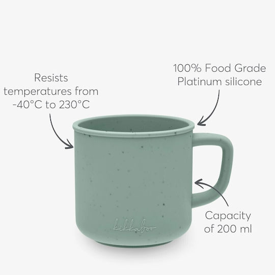 Kikka Boo Baby Cup made of Silicone Green 200ml for 6m+m+