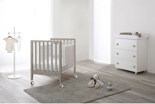 Baby Dresser with 3 Drawers White 76x45x90cm