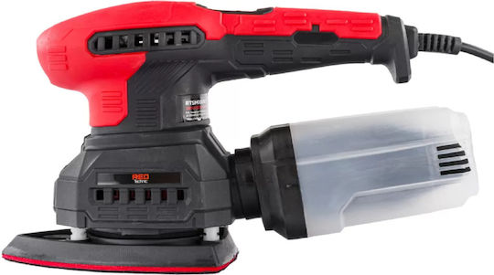 Red Technic Electric Eccentric Sander 125mm Electric 1300W with Speed Control and with Suction System