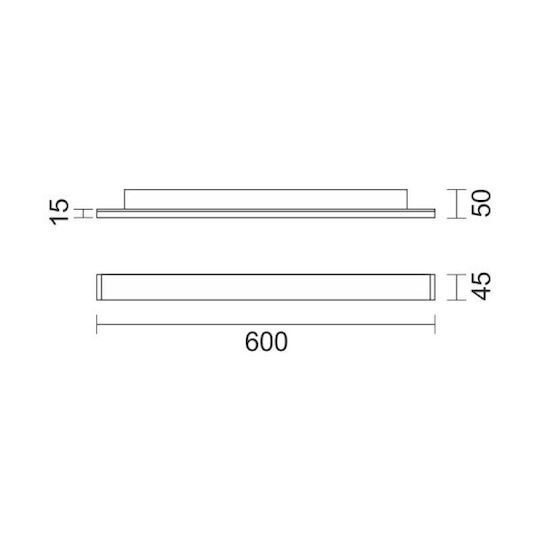 Spot Light LED Iluminare Liniară Plafon 30W Alb Cald IP20