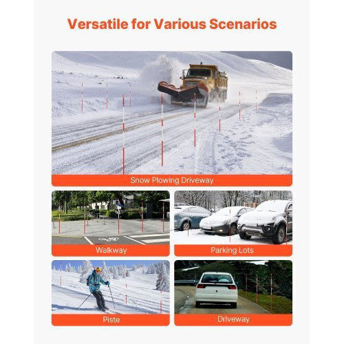 Vevor Garden Fencing Supplies Steel 20 Pieces Orange
