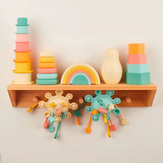 Bieco Bieco Baby Aktivitätsspielzeug Stapeln aus Silikon