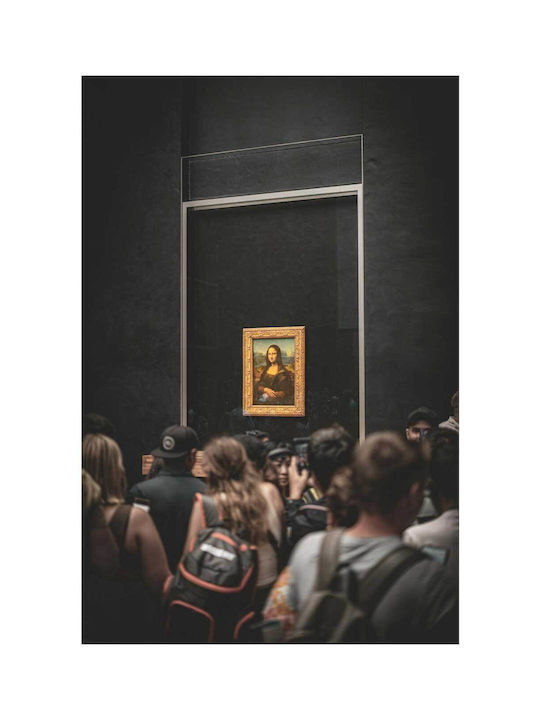 Πίνακας Crowd Viewing Mona Lisa Πλήθος Βλέπει Τη Μόνα Λίζα 100x150