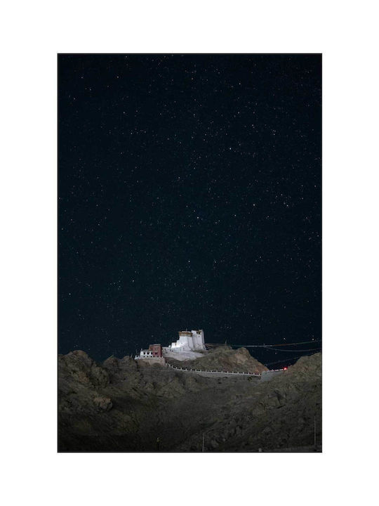Πίνακας Starry Nightscape Over Monastery Έναστρο Νυχτερινό Τοπίο Πάνω Μοναστήρι 100x150