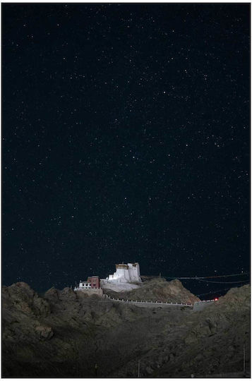 Πίνακας Starry Nightscape Over Monastery Έναστρο Νυχτερινό Τοπίο Πάνω Μοναστήρι 100x150
