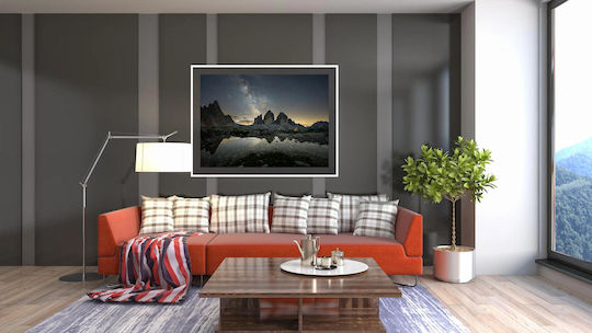 Gemälde Starry Night Over Mountains Einfache Faltung 120x80