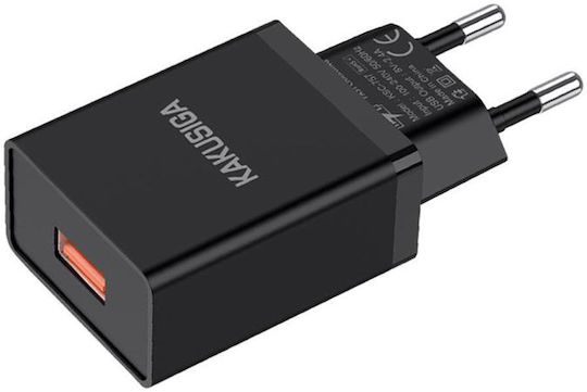Kakusiga Зарядно без кабел с USB-A порт Черен (KSC-930)