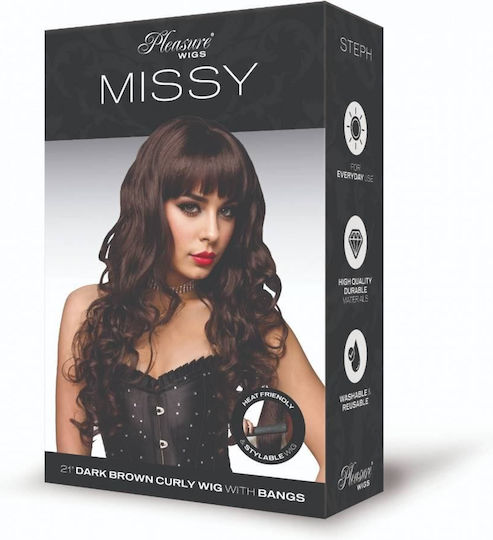 Perucă Lungă Maro Pleasure Wigs Missy Brown