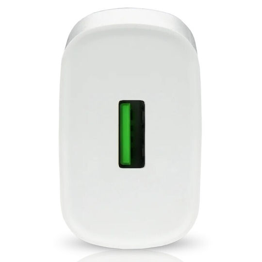EverActive Charger Without Cable with USB-A Port 18W Quick Charge 3.0 Whites (SC-250Q)