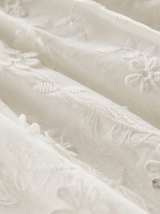 Nannie Alb Rochie de Botez