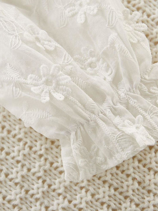 Nannie Alb Rochie de Botez