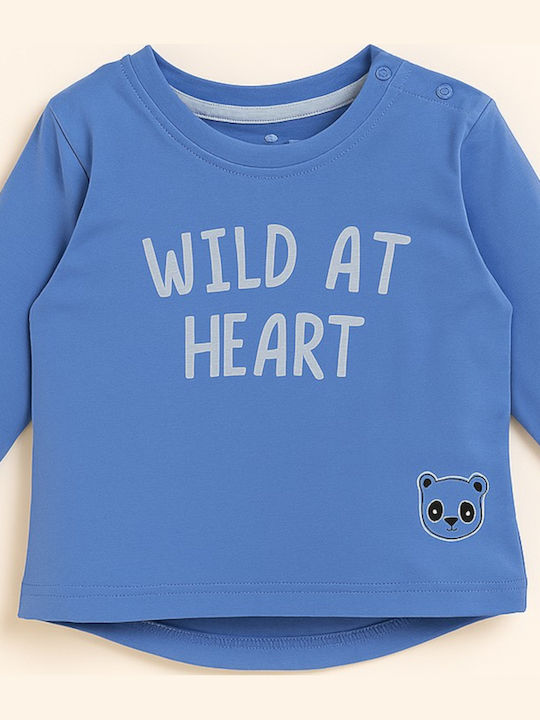 Παιδική Μπλούζα Μακρυμάνικη Μπλε Wild At Heart