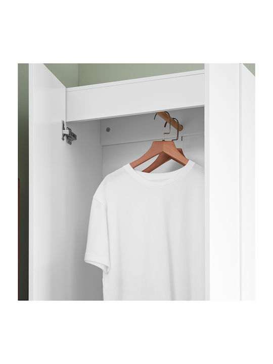 Doppeltür Kleiderschrank White 60.5x30.5x192.3cm