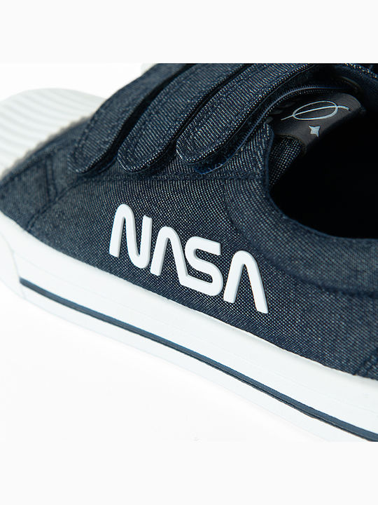 Nasa Kids Sneakers with Scratch Blue
