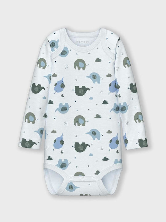 Name It Σετ Κορμάκια Baby Blue 3τμχ
