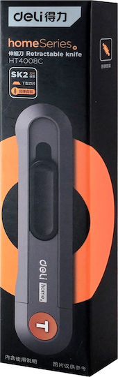 Deli Faltschneider mit Kunststoff Körper und Klingenbreite 19mm Gray