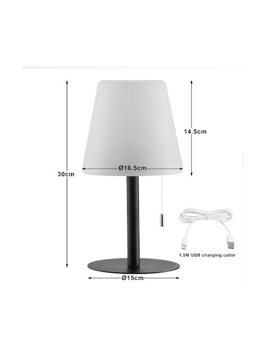 Bakaji Dekorative Lampe Weiß