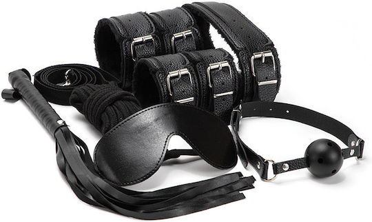 Kinksters Kit BDSM în Culoare Negru 7buc