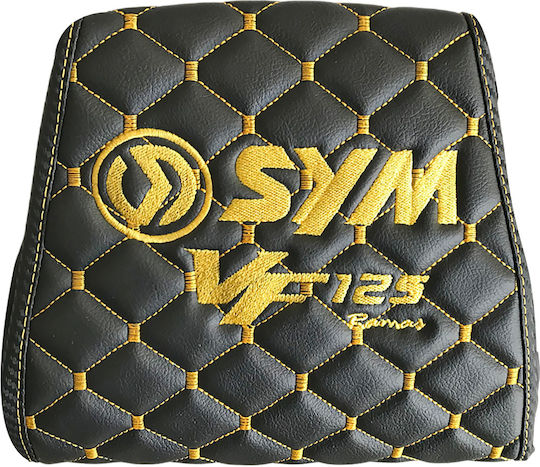 Καλυμμα Σελας Μαυρο Μπακλαβωτο Χρυση Ραφη Sym Vf125