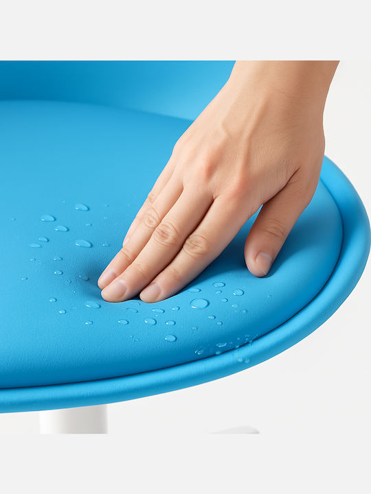 Rotating Chair Visitor with Wheels in Blue Color 1pcs