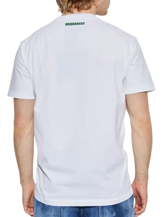 Dsquared2 T-shirt Κόκκινο, Λευκό, Πράσινο