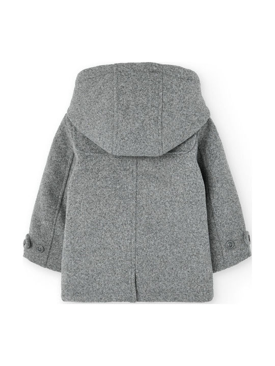 Kids' Coat with Hood Gray